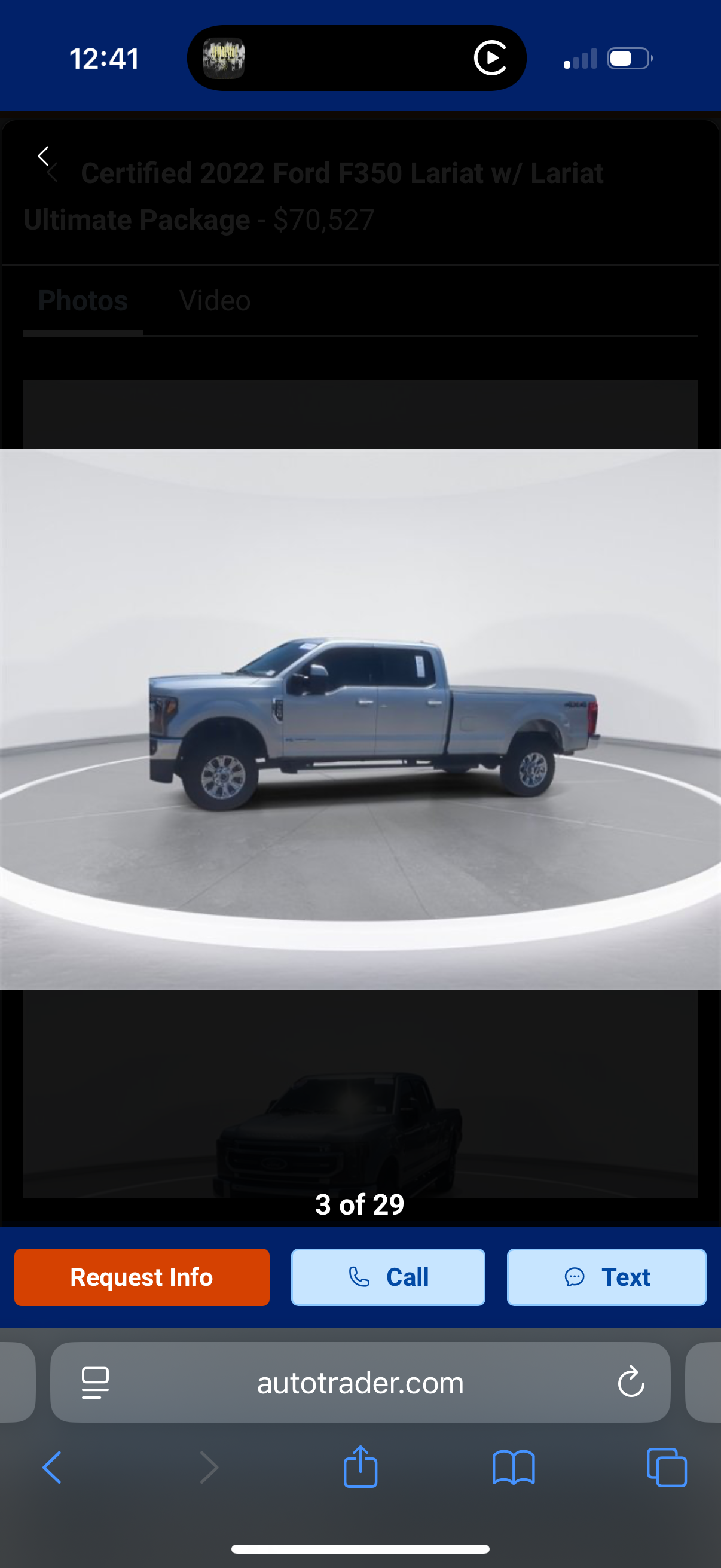 Used 2022 Ford F350 Lariat w/ Lariat Ultimate Package AWD/4WD image 2