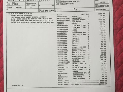 Used 1999 Ford F550 2WD Crew Cab Super Duty image 5