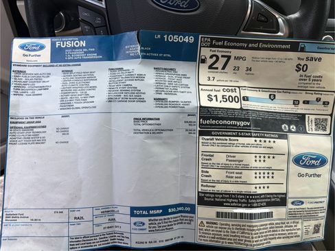 Used 2020 Ford Fusion SEL FWD image 17