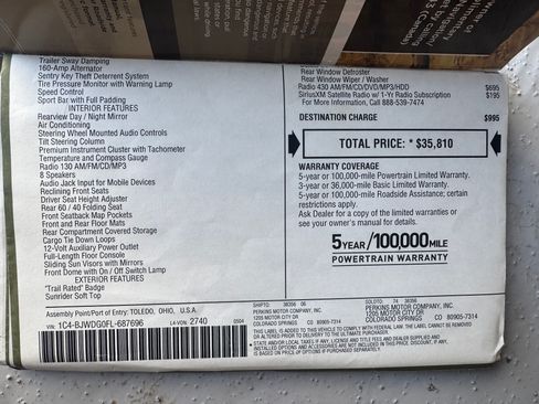 Used 2015 Jeep Wrangler Unlimited Sport w/ Quick Order Package 24S image 13