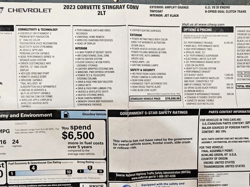 Used 2023 Chevrolet Corvette Stingray Preferred Conv w/ Z51 Performance Package image 17