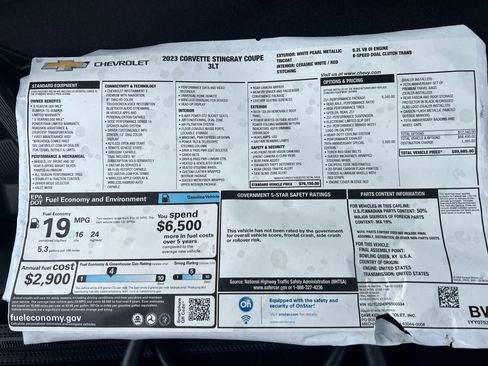 Used 2023 Chevrolet Corvette Stingray Premium Cpe w/ Z51 Performance Package image 15