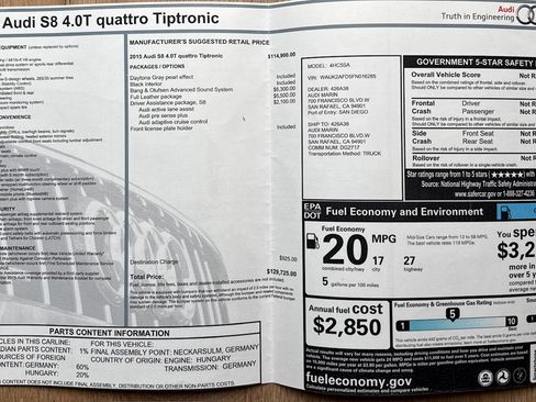 Used 2015 Audi S8 image 27