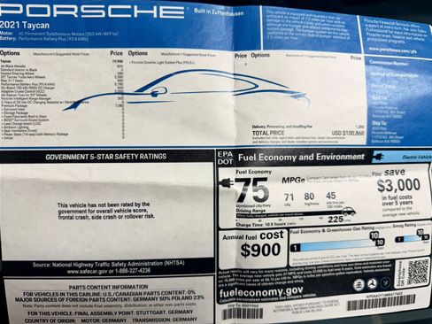 Used 2021 Porsche Taycan RWD image 27