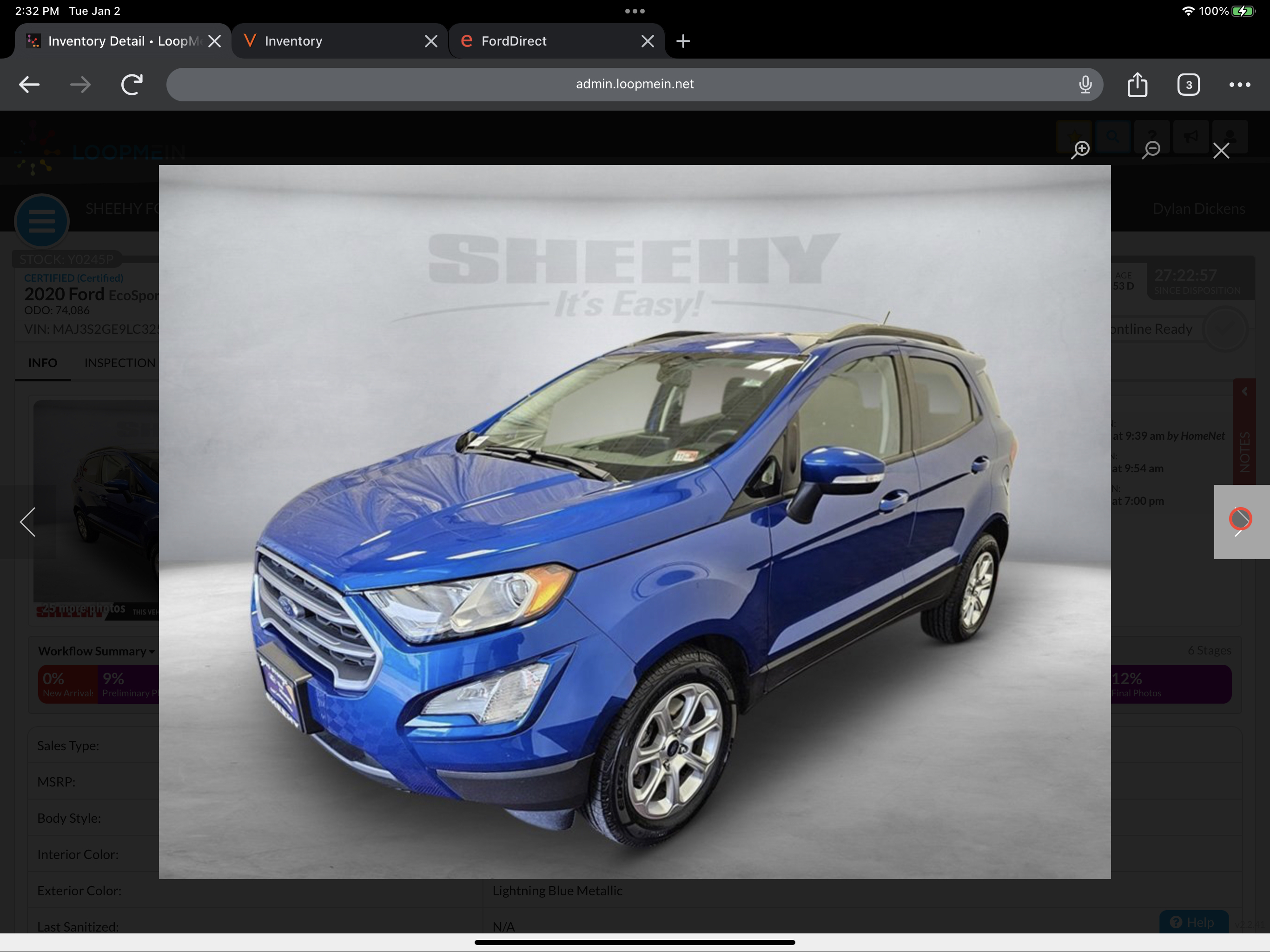 Used 2020 Ford EcoSport SE FWD image 6