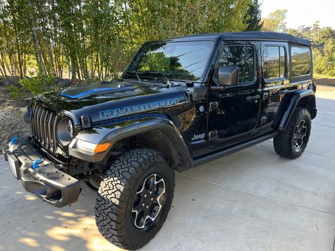 Used 2021 Jeep Wrangler Unlimited Rubicon 4xe w/ Steel Bumper Group image 1