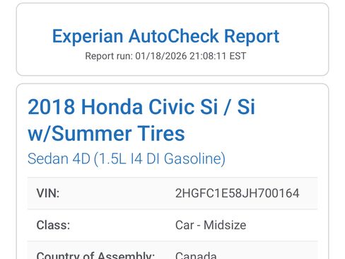 Used 2018 Honda Civic Si image 31