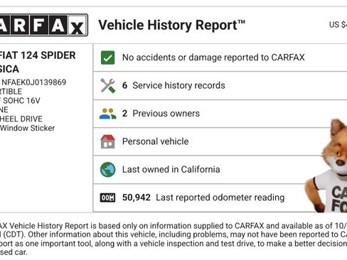 Used 2018 FIAT 124 Spider Classica w/ Technology & Siriusxm Group image 13