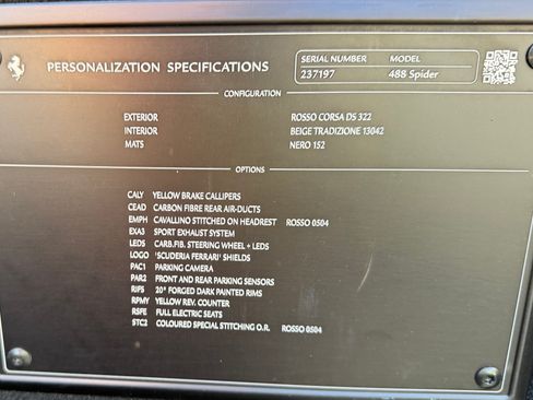 Used 2018 Ferrari 488 Spider RWD image 21