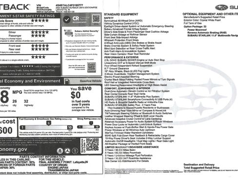 Used 2023 Subaru Outback Onyx Edition image 18