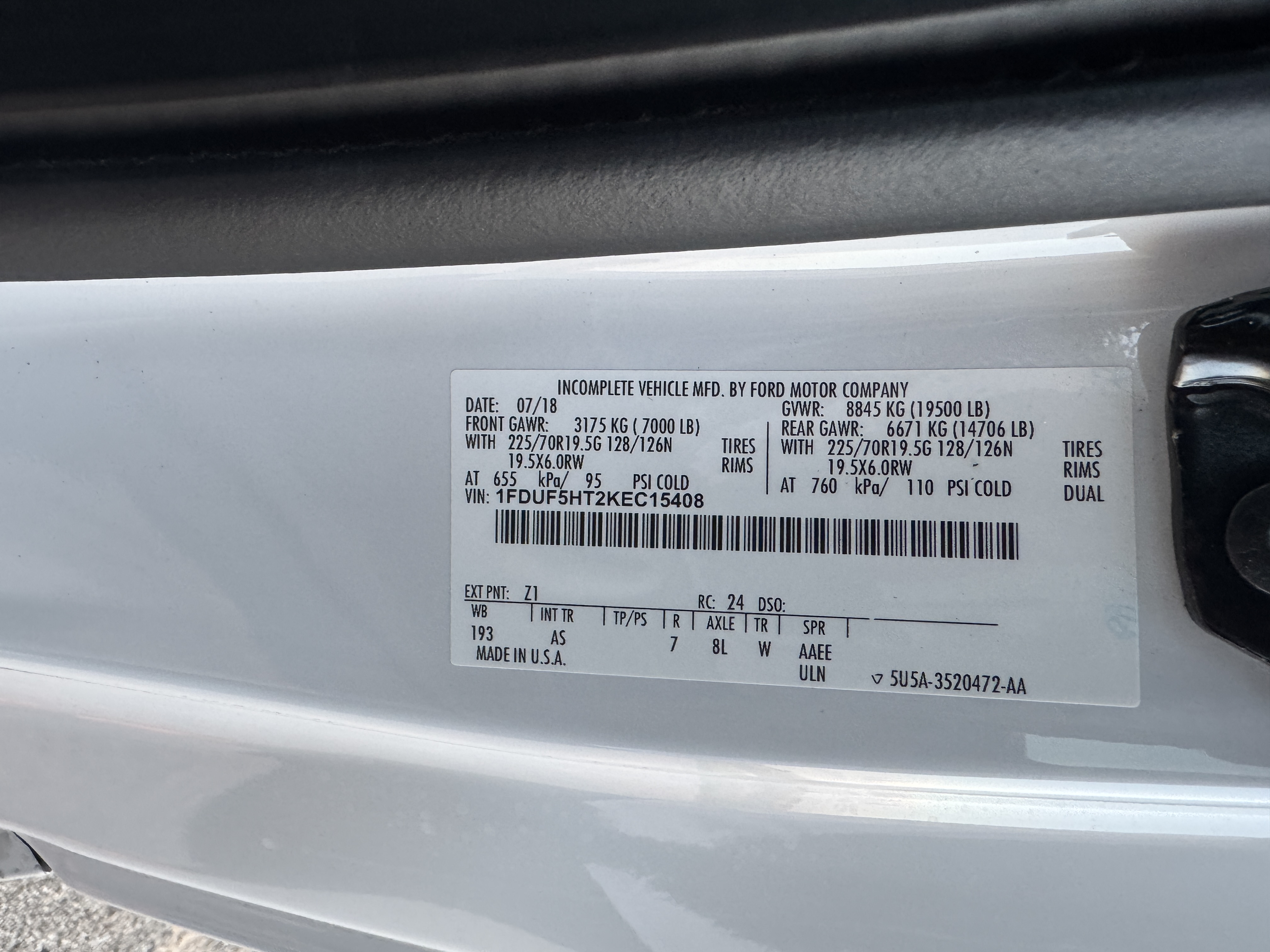 Used 2019 Ford F550 4x4 Regular Cab Super Duty image 10