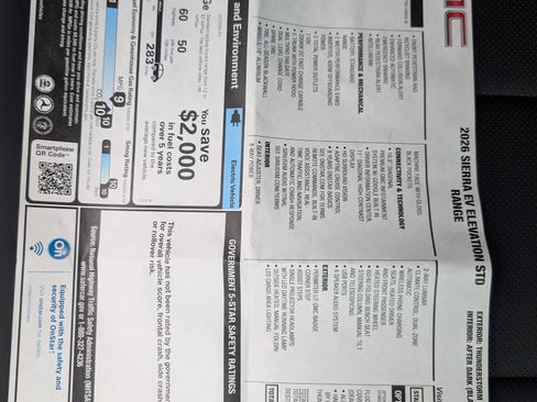 Used 2026 GMC Sierra EV Elevation image 12