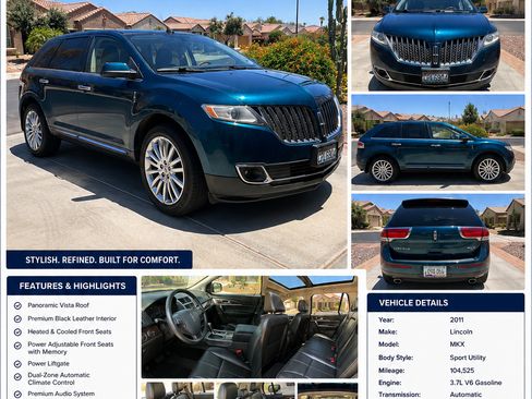 Used 2011 Lincoln MKX 2WD w/ 102A Rapid Spec Order Code image 10