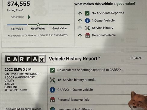 Used 2022 BMW X5 M w/ Competition Package image 2