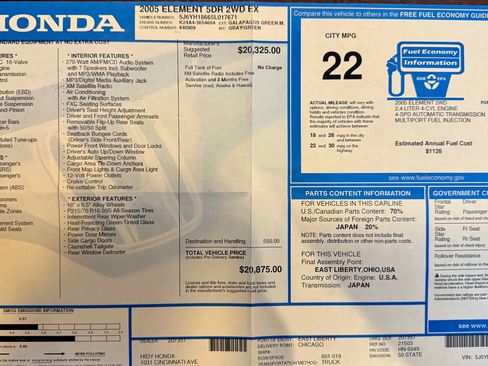 Used 2005 Honda Element EX image 17