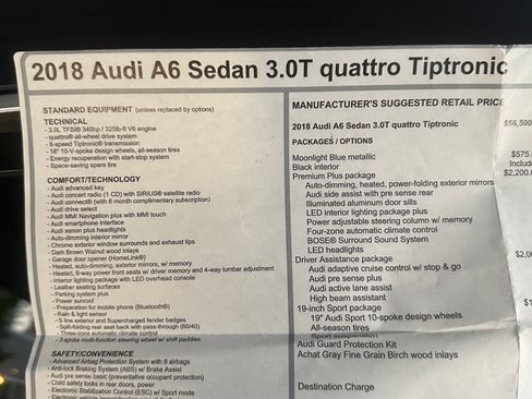 Used 2018 Audi A6 3.0T Premium Plus w/ Premium Plus Package image 13
