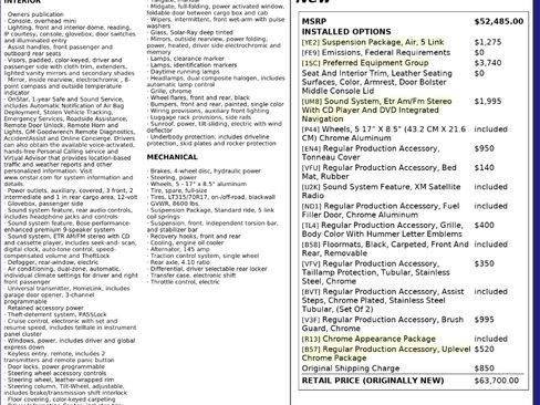 Used 2005 HUMMER H2 SUT w/ Preferred Equipment Group image 28