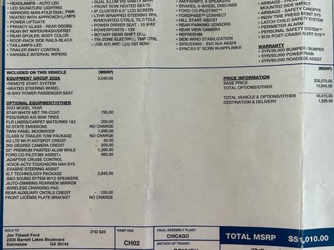 Used 2023 Ford Explorer XLT w/ Equipment Group 202A RWD image 5