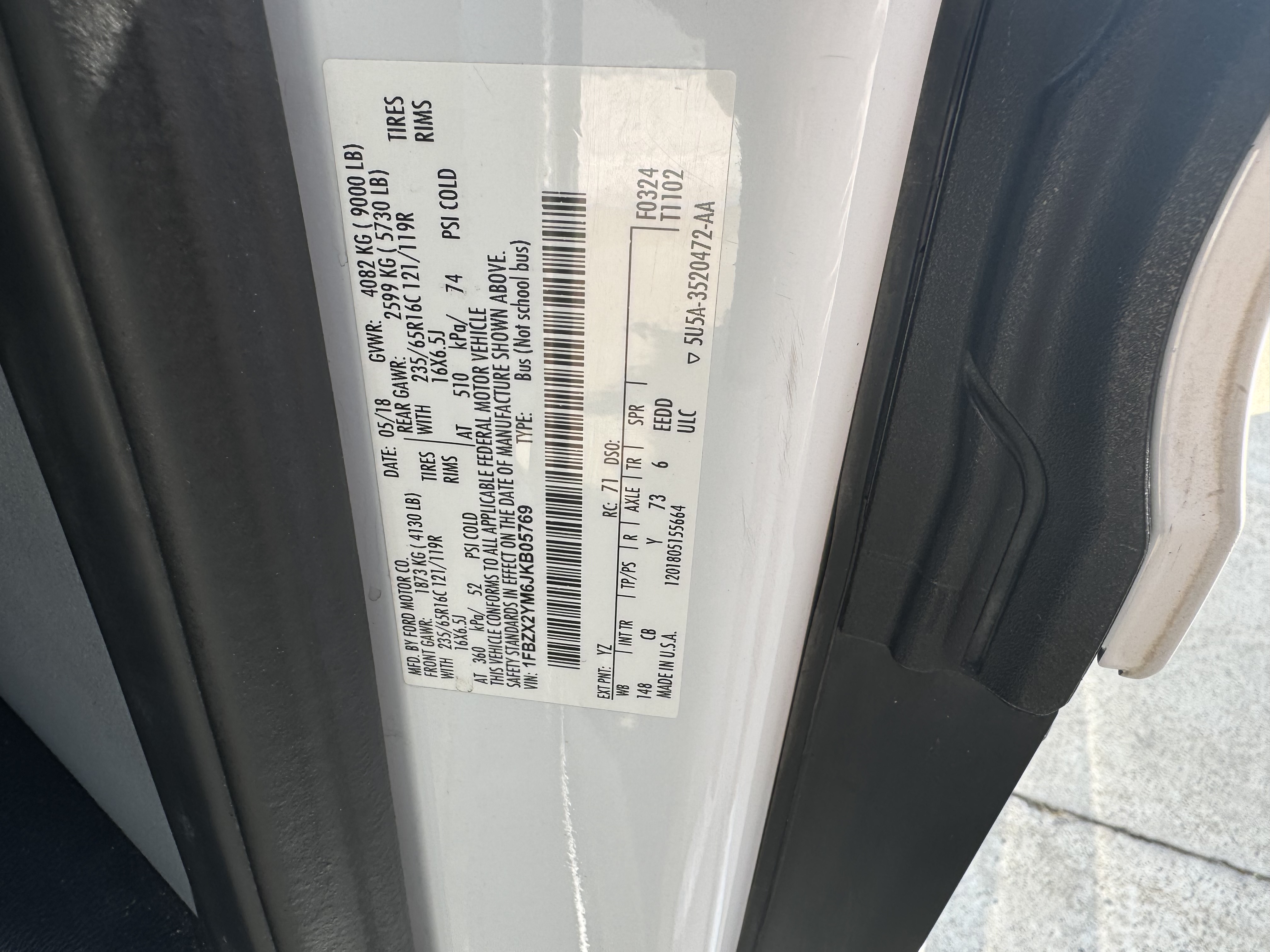 Used 2018 Ford Transit 350 XLT RWD image 6