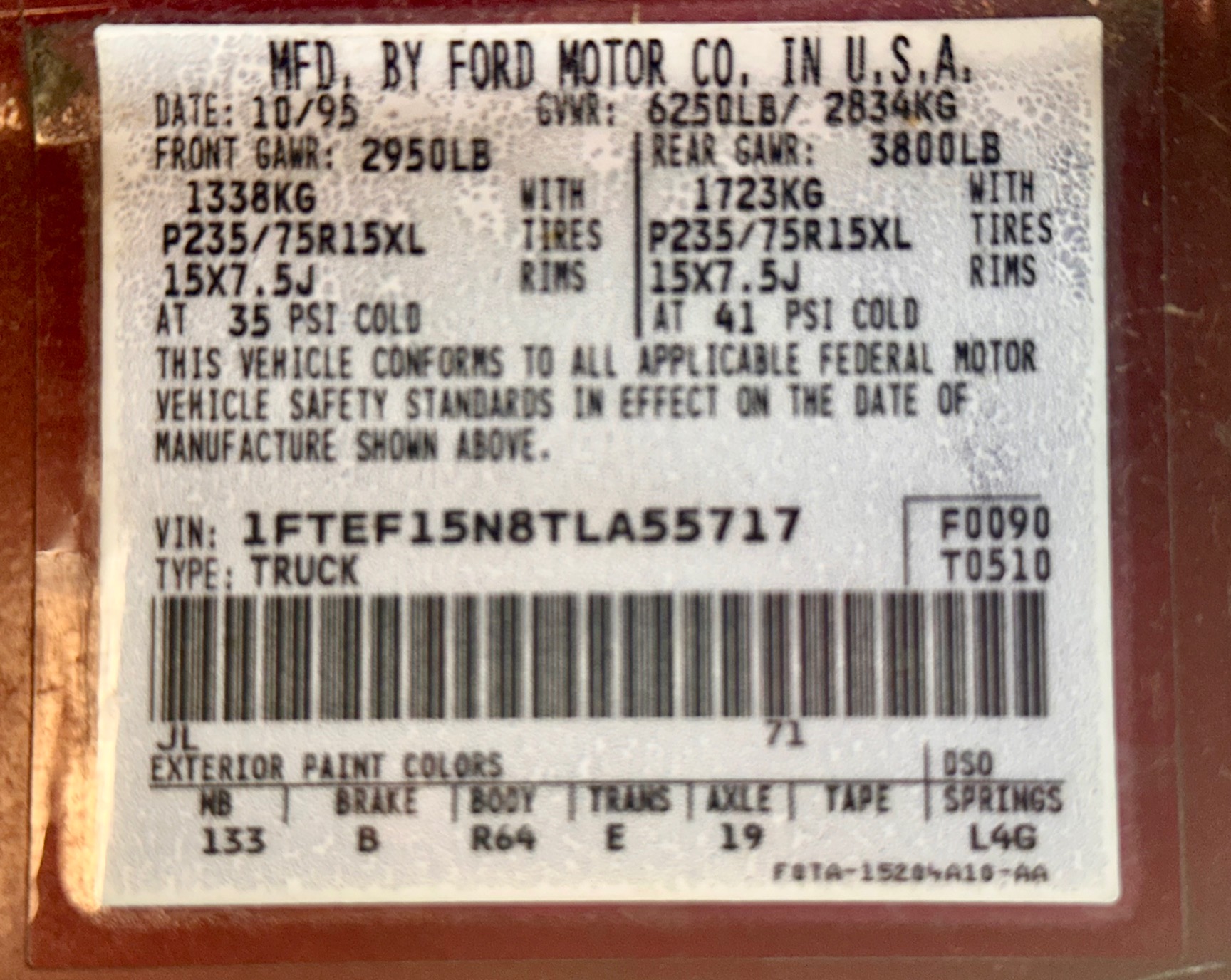 Used 1996 Ford F150 2WD Regular Cab image 14