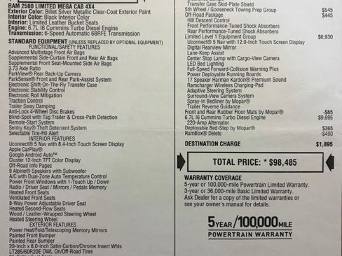 Used 2023 RAM 2500 Limited image 22