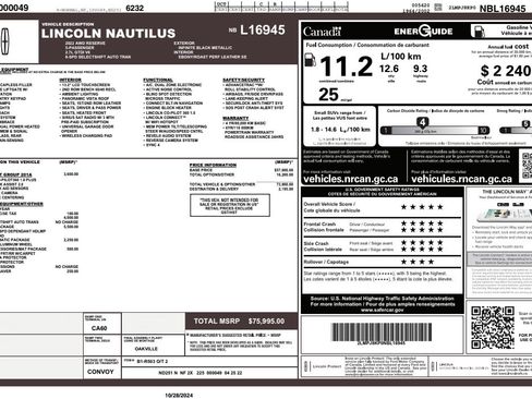 Used 2022 Lincoln Nautilus Reserve w/ Ultimate Package image 8