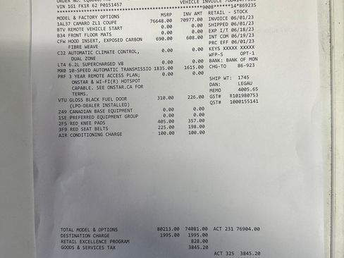 Used 2023 Chevrolet Camaro ZL1 image 6