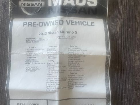 Used 2013 Nissan Murano S image 5