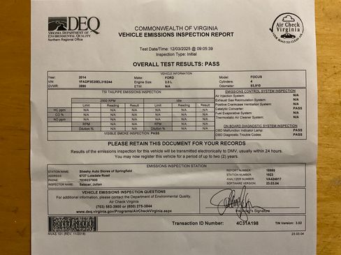 Used 2014 Ford Focus S image 14