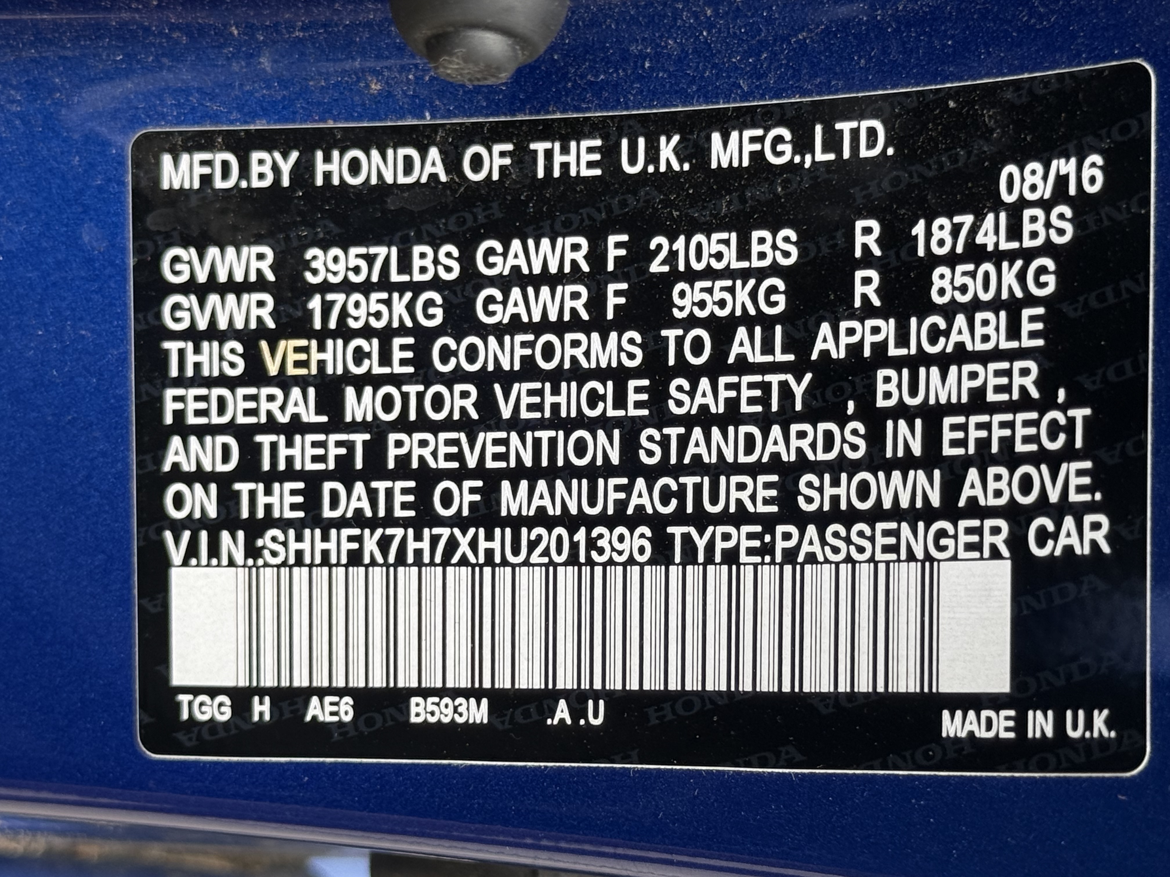 Used 2017 Honda Civic EX-L image 2