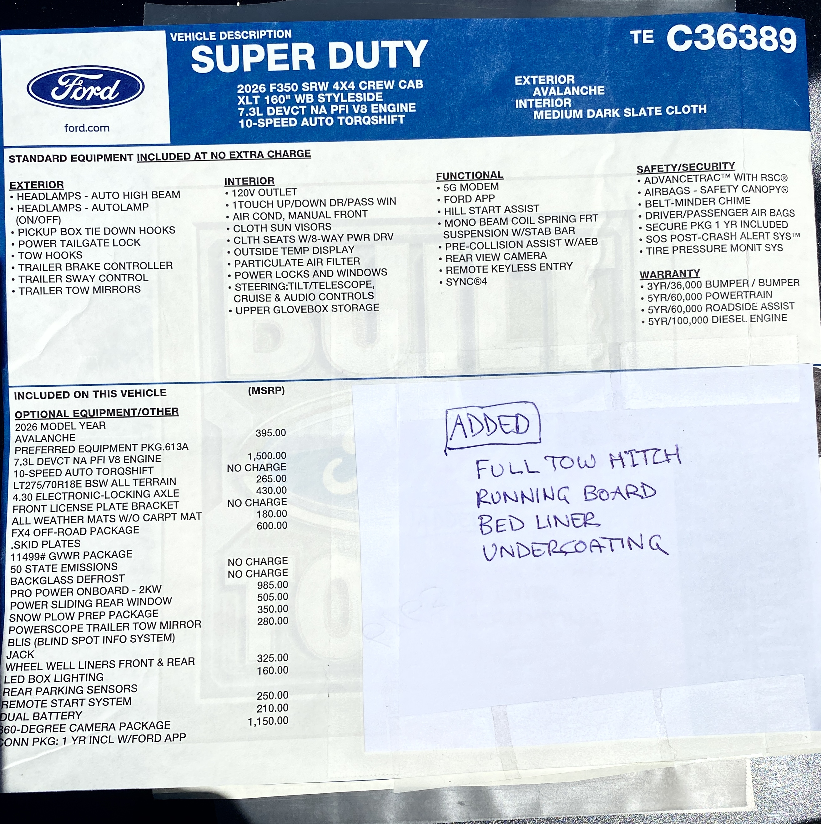 Used 2026 Ford F350 XLT w/ 360-Degree Camera Package AWD/4WD image 13