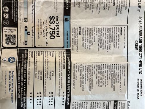 Used 2018 Chevrolet Silverado 1500 LTZ Z71 w/ Redline Edition image 4