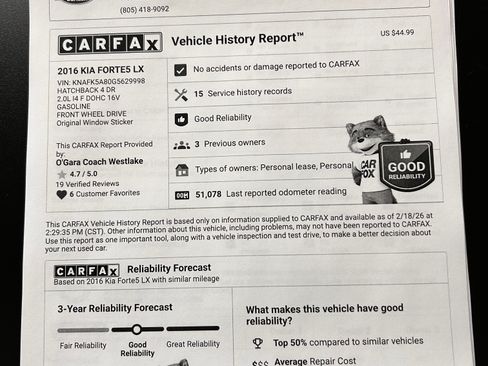 Used 2016 Kia Forte LX image 5