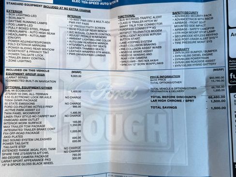 Used 2021 Ford F150 Lariat w/ Equipment Group 502A High image 14