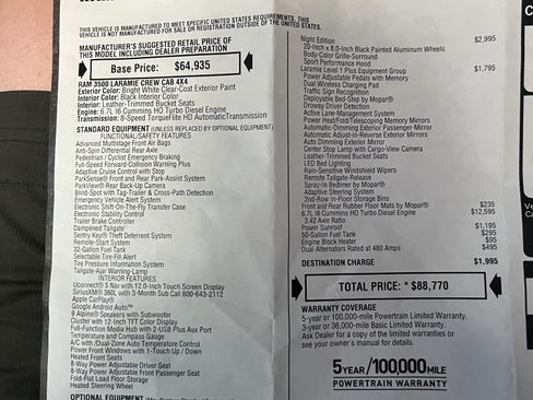 Used 2025 RAM 3500 Laramie w/ Night Edition image 13