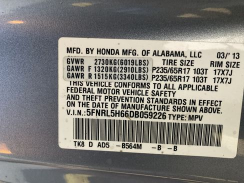 Used 2013 Honda Odyssey EX-L image 25