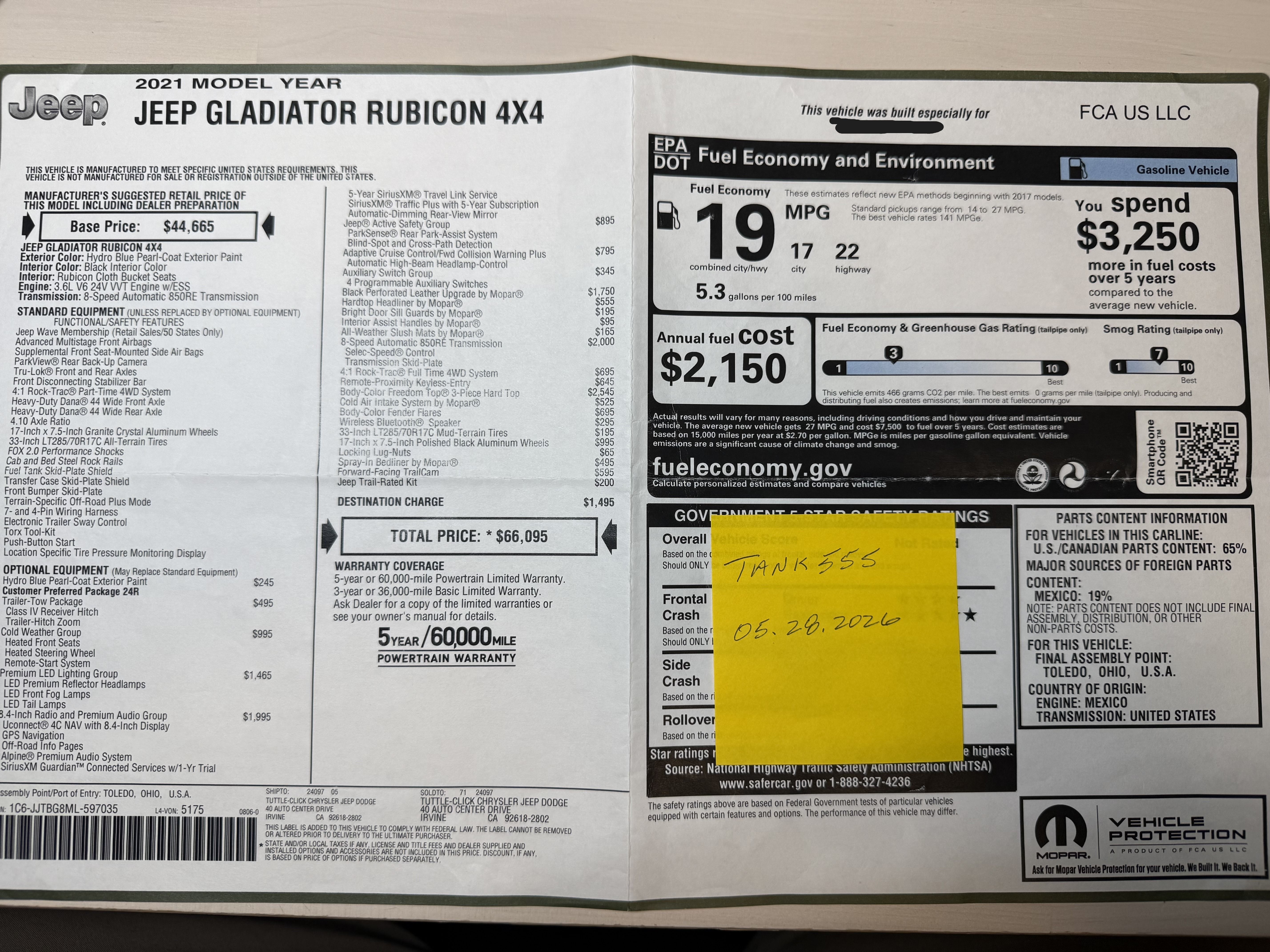 Used 2021 Jeep Gladiator Rubicon AWD/4WD image 18