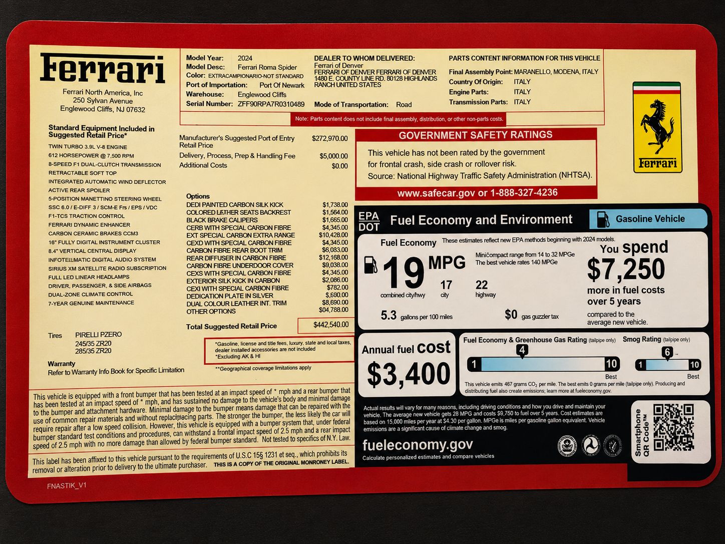 Used 2024 Ferrari Roma Spider RWD image 9