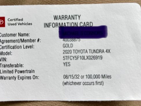Used 2020 Toyota Tundra SR5 w/ TRD Off-Road Package AWD/4WD image 17