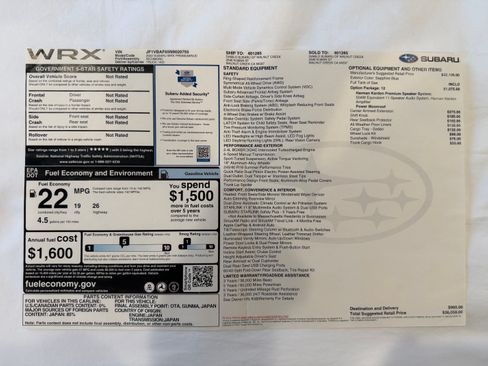 Used 2022 Subaru WRX Premium image 22
