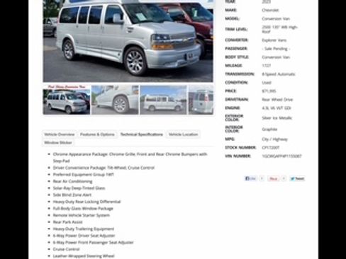 Used 2023 Chevrolet Express 2500 image 1