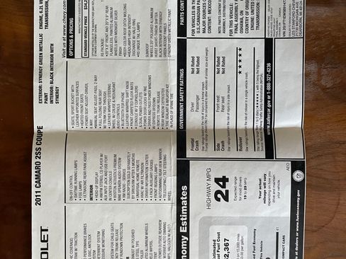 Used 2011 Chevrolet Camaro SS w/ RS Package image 14