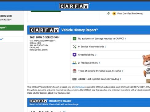 Used 2021 BMW 540i w/ Convenience Package image 19