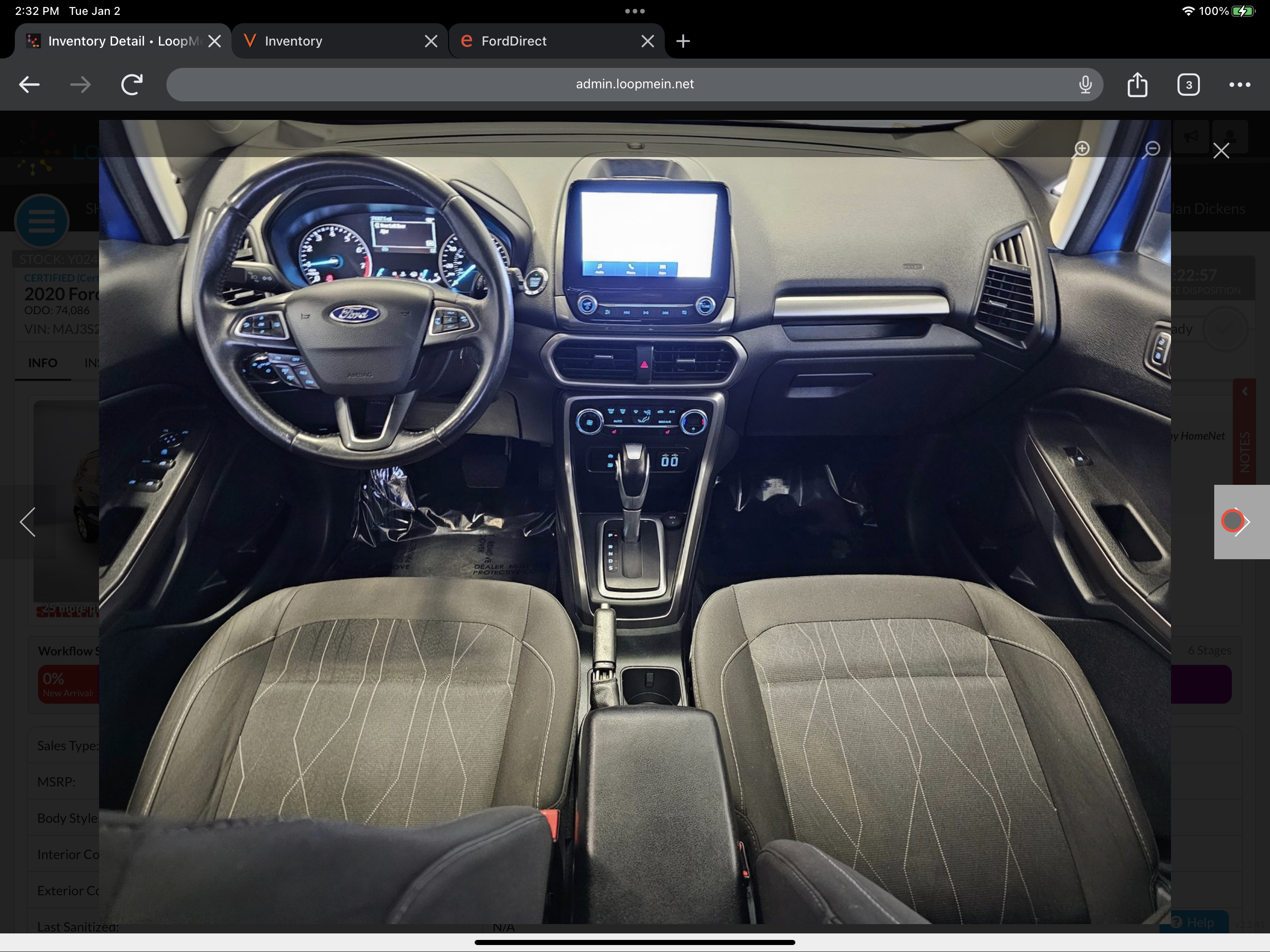 Used 2020 Ford EcoSport SE FWD image 2