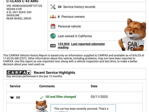 Used 1998 Mercedes-Benz C 43 AMG Sedan image 32