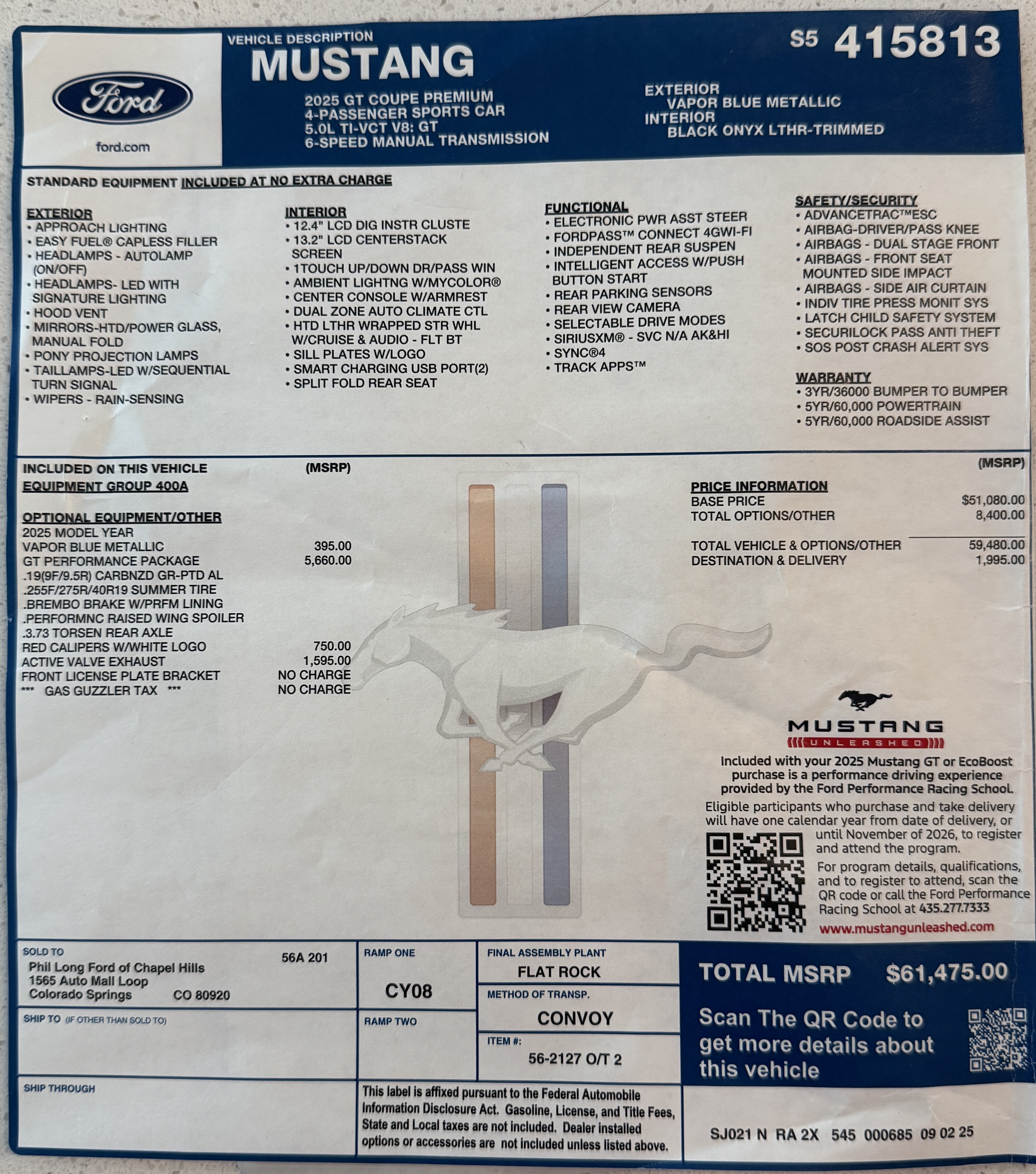 Used 2025 Ford Mustang GT Premium w/ GT Performance Package RWD image 21