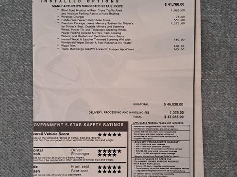 Used 2020 Lexus ES 300h w/ Premium Package image 29