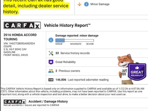 Used 2016 Honda Accord Touring image 4