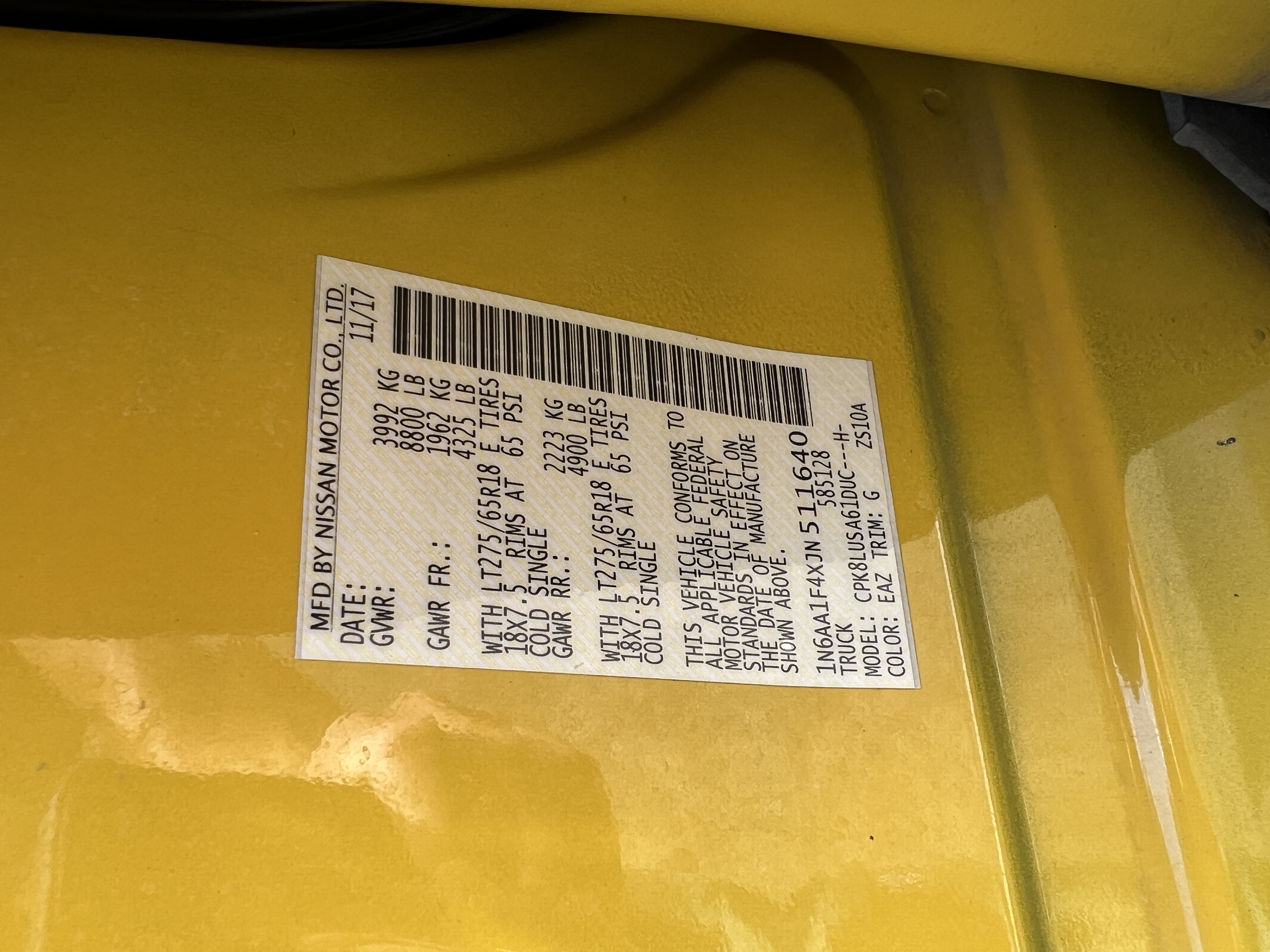 Used 2018 Nissan Titan PRO-4X w/ Pro-4x Convenience Package AWD/4WD image 32