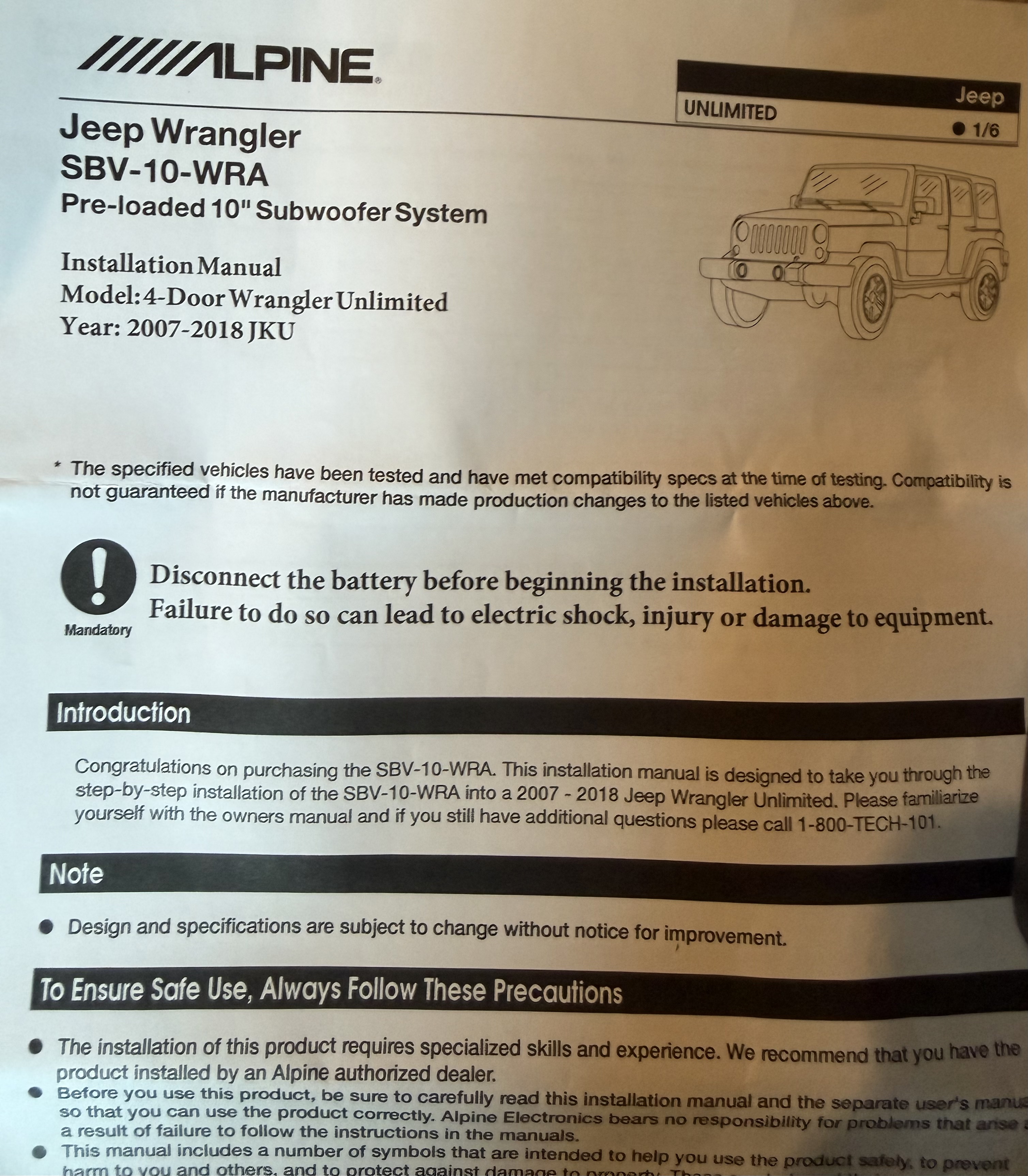 Used 2016 Jeep Wrangler Unlimited Sport w/ Quick Order Package 24S AWD/4WD image 18
